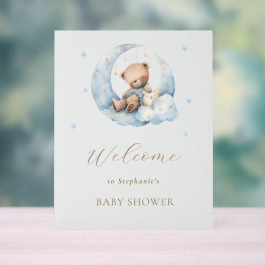 Teddy Bear Lune sur le Baby shower de la Lune (Neutre)