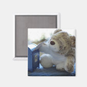 Teddy Bear Mails a Letter 2 Magneet (Voorkant / Achterkant)