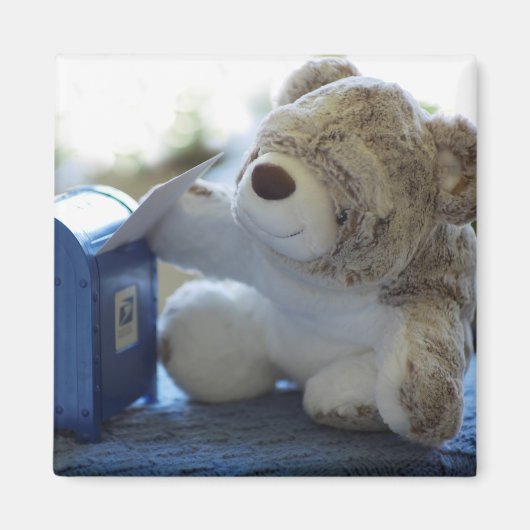 Teddy Bear Mails a Letter 2 Magneet (Voorkant)