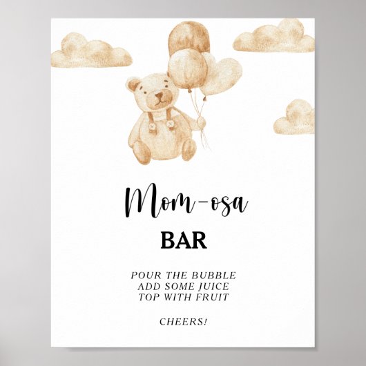 Teddy Bear \ Mam-osa bar Poster (Voorkant)