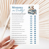 Teddy Bear maman ou papa Baby shower carte de jeu