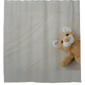 Teddy Bear Marble Douchegordijn (Voorkant)