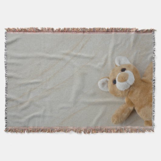 Teddy Bear Marble Throw Blaket Deken (Voorkant)