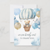 Teddy Bear Merci à ballon à air chaud (Devant)