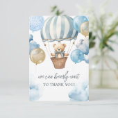 Teddy Bear Merci à ballon à air chaud (Debout devant)