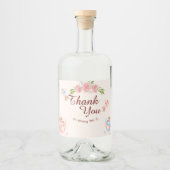 Teddy Bear Merci bébé Show Water Bottle Étiquette (Devant)