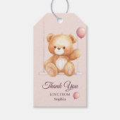 Teddy Bear Merci - étiquette cadeau personnalisée (Devant)