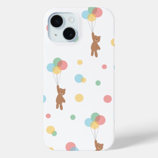 Teddy Bear met ballonnen Case-Mate iPhone Case (Achterkant)