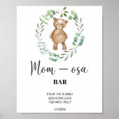 Teddy Bear \ Mon-osa bar Poster (Voorkant)