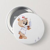Teddy Bear Nurse Button (Voorkant /achterkant)