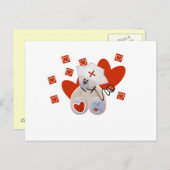 Teddy Bear Nurse Love Tshirts and Gifts Briefkaart (Voorkant / Achterkant)
