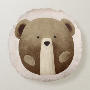Teddy Bear Nursery Pillow Rond Kussen