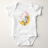 Teddy Bear op Crescent Moon Romper (Voorkant)