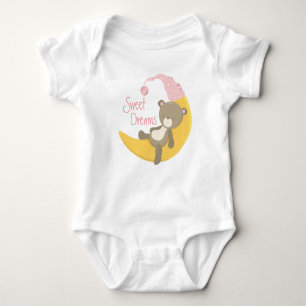 Teddy Bear op Crescent Moon Romper