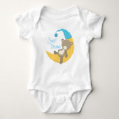 Teddy Bear op Crescent Moon Romper (Voorkant)