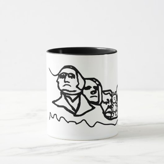 Teddy Bear op Mt. Rushmore Mok (Midden)