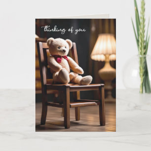 Teddy Bear over zijn stoel Kaart