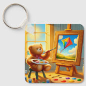 Teddy Bear Painter Sleutelhanger (Voorkant)