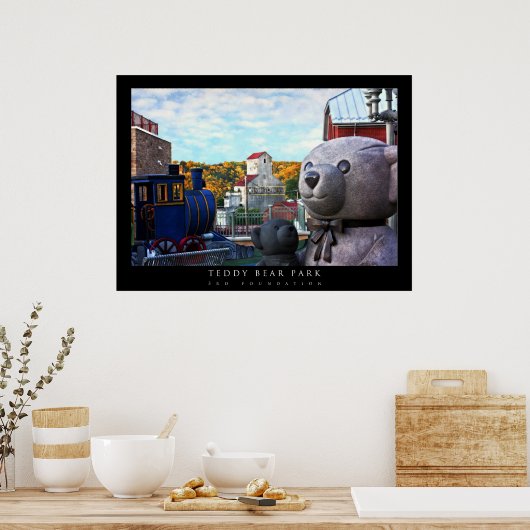 Teddy Bear Park Poster (Keuken)