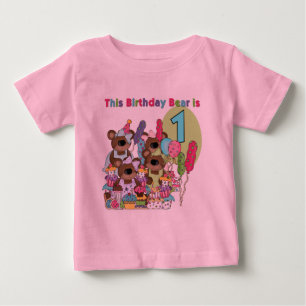 Teddy Bear Party 1st Birthday tshirts et cadeaux