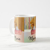Teddy Bear Pastel Stripe Mug (Devant gauche)