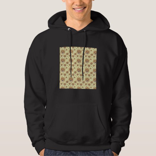 Teddy Bear Pattern Hoodie (Voorkant)