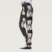 Teddy Bear Pattern, Pencil Drawing, Beer Leggings (Links)