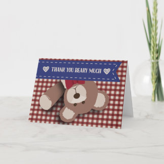 Teddy Bear picknick bedankt - Red Gingham