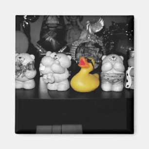 "Teddy Bear Picnic" Rubber Duck Magnet Magneet