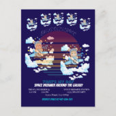 Teddy Bear Pilot Airplane Art Briefkaart (Voorkant)