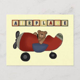 Teddy Bear Pilot Tshirts en Gifts Briefkaart