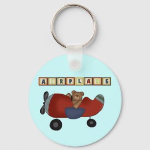 Teddy Bear Pilot Tshirts en Gifts Sleutelhanger
