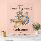 Teddy Bear Pilote Baby Boy Shoy Welcome (Mariage)