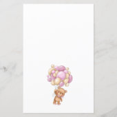 Teddy Bear Pink Balloons Word Scramble Game (Achterkant)