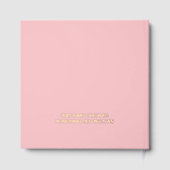 Teddy Bear Pink Hearts Foil Guestbook (Verso)