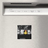 'Teddy Bear Pique-nique' Roubber Duck Magnet (In Situ (Lave-vaisselle))