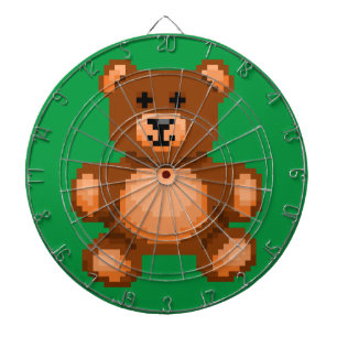  Teddy Bear - Pixel Art Dartbord