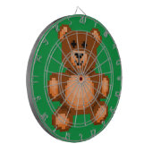  Teddy Bear - Pixel Art Dartbord (Voorkant Links)