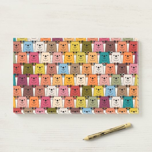 Teddy Bear Post-it® Notes (Op bureau)