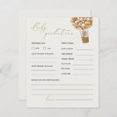 Teddy Bear Predications and Advice Baby shower Gam (Voorkant / Achterkant)