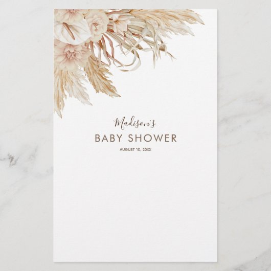 Teddy Bear raad eens wie Baby shower is (Achterkant)