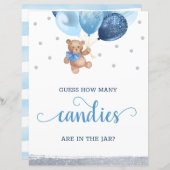 Teddy Bear raden hoeveel Snoepjes er in de pot sta (Voorkant / Achterkant)