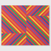 Teddy Bear Rainbow Cute 1e verjaardag Cadeaupapier (Vlak)