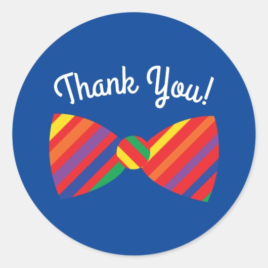 Teddy Bear Rainbow Cute 1e verjaardag Ronde Sticker (Voorkant)