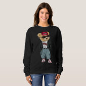 Teddy Bear Rap Lover Clothing Mannen Trui (Voorkant volledig)