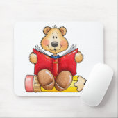 Teddy Bear Reading Muismat (Met muis)