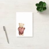 Teddy Bear Red Heart Post-it® Notes (Kantoor)