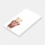 Teddy Bear Red Heart Post-it® Notes (Schuin)