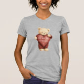 Teddy Bear Red Heart T-shirt (Voorkant)