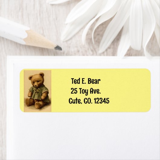 Teddy Bear Return Label (Insitu)